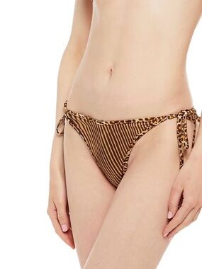NWT Zimmermann ‘Empire Low-Rise V Tie Bikini Brief’  in “Spliced” Animal Print 4